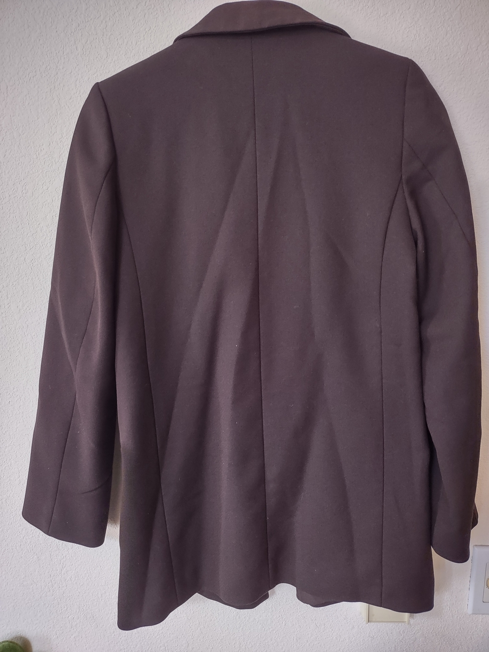 H&M Women's Dark Brown Open-Front Blazer Jacket - Picture 7 of 8